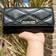 Michael Kors jet set travel large trifold wallet black quilted