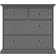 Tvilum Paris Mat Grey Kommode 96.2x86.9cm