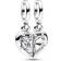 Pandora Splittable Mother & Daughter Dangle Charm - Silver/Transparent