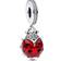 Pandora Ladybird Dangle Charm - Silver/Red/Transparent