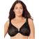 Glamorise Full Figure Wonderwire Front Close Stretch Lace Bra with narrow set Straps