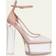 Valentino Garavani Tan-go Clear Ankle-Strap Platform Sandals TRASPARENTE/ROSE 10B