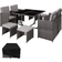 tectake 404318 Havemøbelsæt, 1 borde inkl. 4 stole