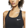 Nike Swoosh Medium-Support Non-Padded Sports Bra - Black/White
