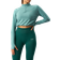 ICANIWILL Define Cropped 1/4 Zip Adjustable Long Sleeve Shirt - Light Green