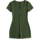 Shein EZwear Notched Neck Rib Knit Unitard Romper - Army Green