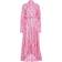 Patou Maxi Tiered Dress in Printed Organic Cotton - Art Deco Pink
