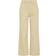 LTS Twill Wide Leg Cropped Trousers - Cream