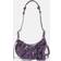 Balenciaga Le Cagole XS Shoulder Bag Metallized Purple Woman Lambskin