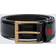 Gucci Leather belt with Web black
