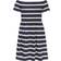 Tommy Hilfiger Kids' Smocked Stripe Dress - Cobalt Sapphire Fresh Pink Stripe striber