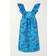 Ganni 3D Jacquard Ruffle Midi Dress Kvinde Midi Kjoler hos Magasin Brilliant Blue