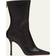 Jimmy Choo Womens Black Agathe Pointed-toe Leather Ankle Boots Eur Women