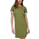 Only Short T-shirt Dress - Yellow/Martini Olive
