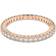 Swarovski Vittore ring, Round cut, White, Rose gold-tone finish