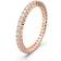 Swarovski Vittore ring, Round cut, White, Rose gold-tone finish