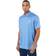 adidas Stripe Zip Golf Polo Shirt Blufus/White, Male, Tøj, T-shirt, Golf, Blå