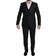 Dolce & Gabbana Black Virgin Wool Formal 3 Piece Suit