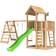 Jungle Gym Mansion 2.1 legetårn med Climb modul, 120 kg sand og grøn rutsjebane