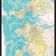 Incado Retro World Map Opslagstavle