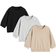 H&M Baby Cotton Sweatshirts 3-pack - Light Gray Melange/Black