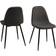 AC Design Furniture Linea Dark Grey/Black Køkkenstol 84cm 4stk