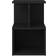 vidaXL Engineered Wood Black Sengebord 35x35cm