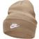 Nike Adults' Peak Beanie Hat Khaki/White Men's Athletic Hats at Academy Sports