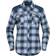 Norrøna Women's Svalbard Flannel Shirt, XS, Blue Fog/Indigo Night