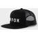 Fox Absolute Mesh Snapback Cap, black-white