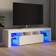vidaXL Cabinet with Led Lights White TV-bord 140x40cm
