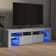 vidaXL Cabinet with Led Lights Concrete Grey TV-bord 140x40cm