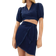 Mango Crossed Denim Miniskirt Kvinde Korte Nederdele Denim hos Magasin Open Blue