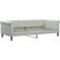 vidaXL Daybed with Mattress Light Gray Sofa 229cm 3 personers