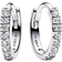 Pandora Sparkling Huggie Hoop Earrings - Silver/Transparent