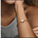 Pandora Moments Sparkling Crown O Snake Chain Bracelet - Gold/Transparent