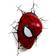 3DLightFX Spider Man Mask 3D Deco with Crack Sticker Væglampe
