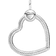 Pandora Moments Heart Charm Pendant - Silver