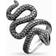 Thomas Sabo Snake Ring - Silver/Black