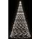 vidaXL Christmas Tree Cold White Flagstang lyskæde
