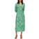 Selected Sirine Print Wrap Dress - Absinthe Green