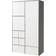 Ikea VIsthus Grey/White Garderobeskab 122x216cm