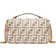 Fendi Baguette Chain Midi Raffia Bag - White
