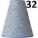 Nielsen Light Carolin Blue Sparkle Lampeskærm 20cm