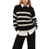 Selected Bloomie Striped Knitted Jumper - Black