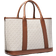 Michael Kors Luisa Medium Signature Logo Satchel - Vanilla/Luggage