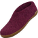 Glerups Shoe with Natural Rubber Sole - Black/Cranberry