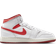 Nike Air Jordan 1 Mid SE GS - White/Dune Red/Sail/Lobster
