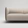 Decotique Urban Brown Leather/Beige Breeze Sofa 255cm 3 personers