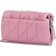 Coach Tabby Crossbody Wristlet With Pillow Quilting - Silver/Vivid Pink
